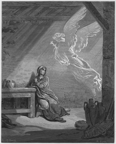 ギュスターヴ・ドール・バイブル：告知 作： Gustave Dore